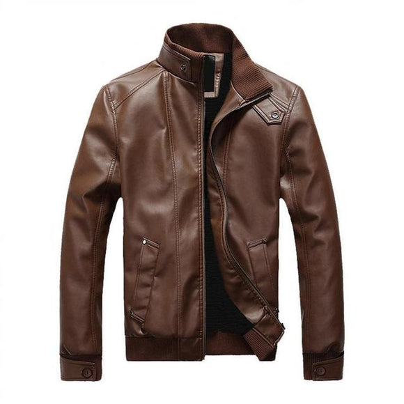 Motorcycle Trendy Leather Jacket
