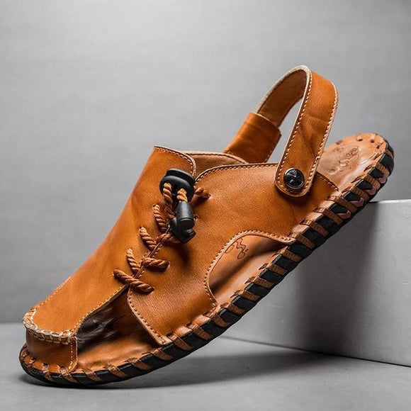 British Genuine Leather Beach Sandals