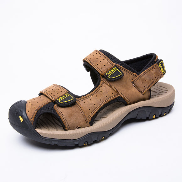 Outdoor Men's Leather Casual Sandals