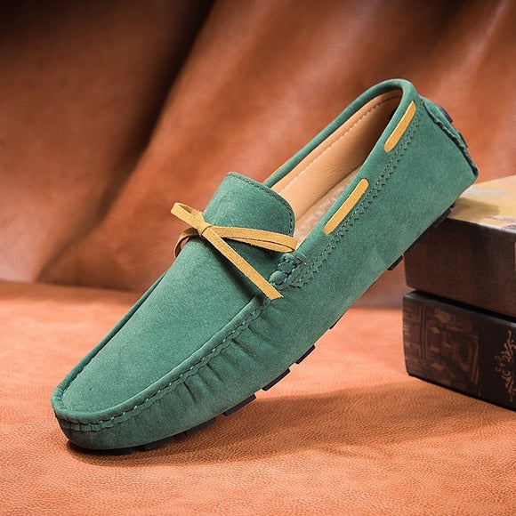 Suede Leather Driving Loafers