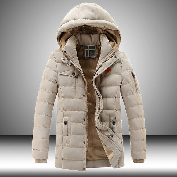 Invomall Men's Winter Warm Thick Parka Jackets