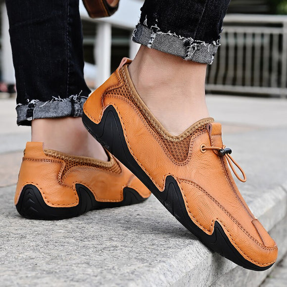 Invomall Split Leather Men's Shoes