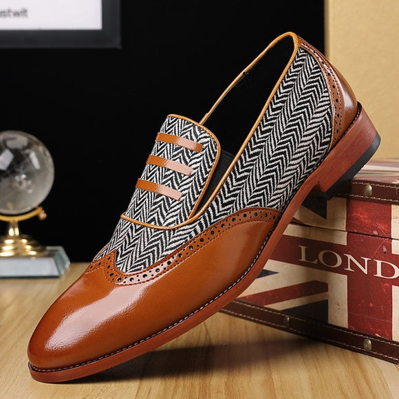 Retro Brogue Casual Leather Shoes