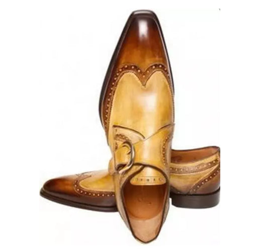 New Fashion Men's Leather Buckle Dress Shoes