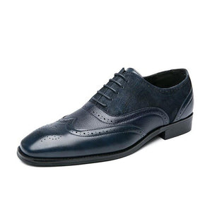 Invomall Men's Formal Leather Oxford Dress Shoes