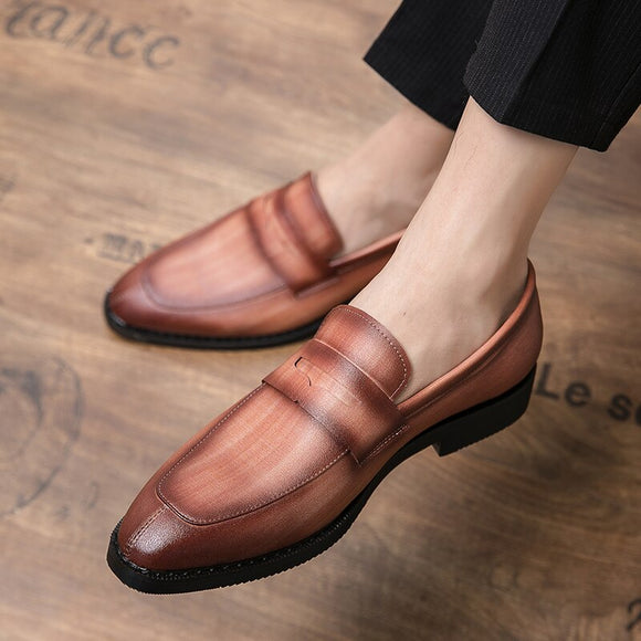 Luxury Men's Leather Loafers Moccasins