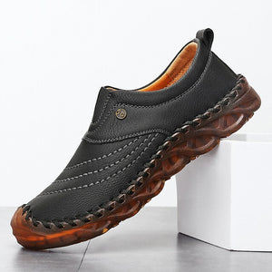 Invomall Vintage Leather Casual Men's Loafers