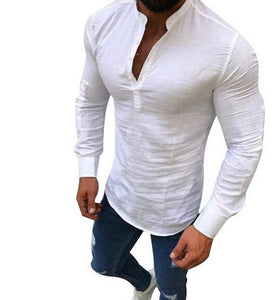 Invomall Men's Long Sleeve Shirt
