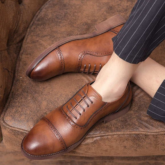 Invomall Spring Autumn Oxford Shoes