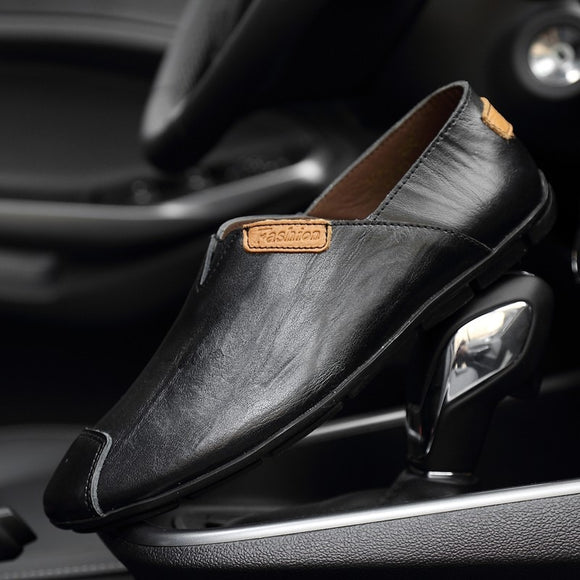 Invomall Men's Handmade Driving Shoes