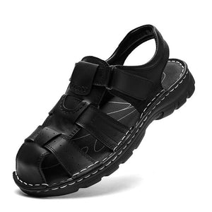 Invomall Men's High Quality Leather Summer Sandals