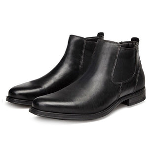 Invomall Men's High Quality Fashion Leather Boots