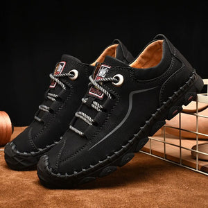Invomall Men's Vintage Handmade Casual Shoes