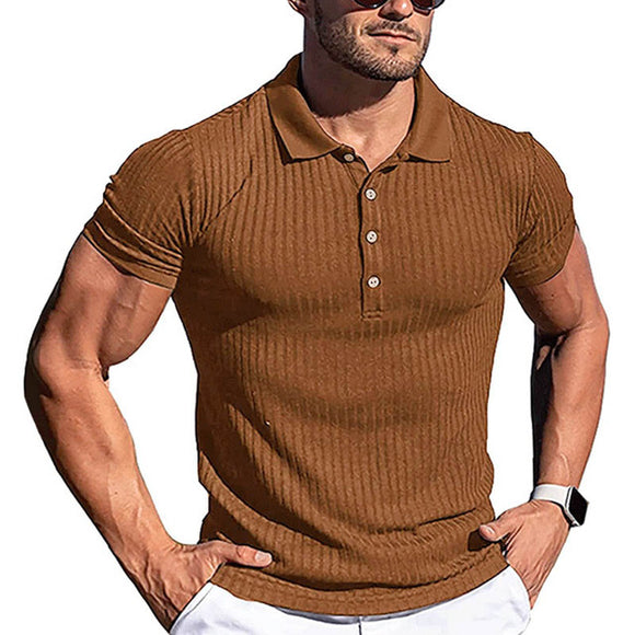 Short Sleeve Knitted Men's Shirts