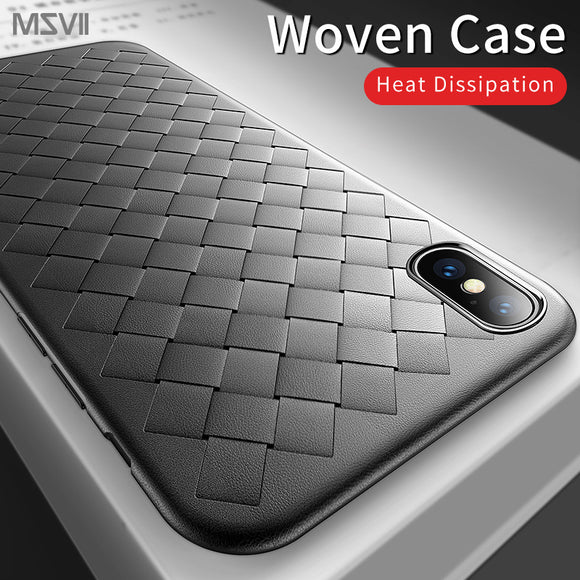 Invomall Luxury Woven Phone Case for iPhone