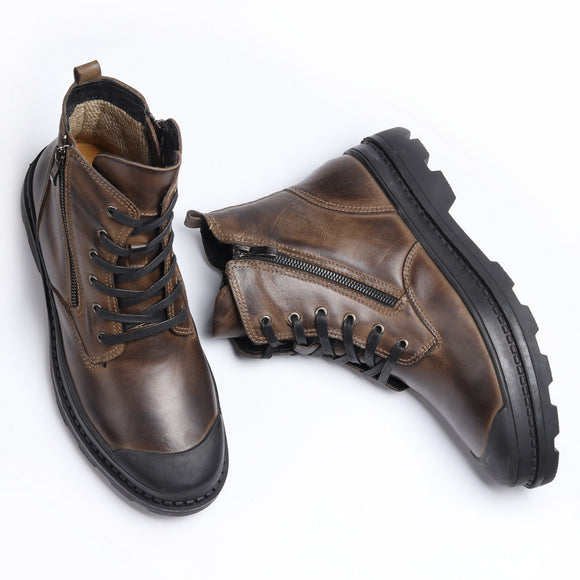 Handmade Retro Genuine Leather Boots