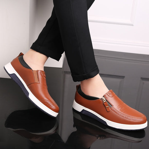 Classic Patent Leather Men's Casual Shoes