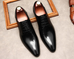Designer Genuine Leather Oxford Dress Shoes