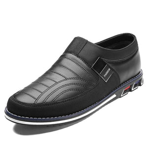 Invomall High Quality Leather Men's Business Casual Leather Shoes