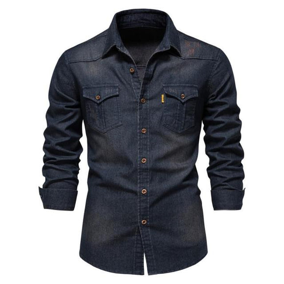 Long Sleeve Casual Patch Shirts