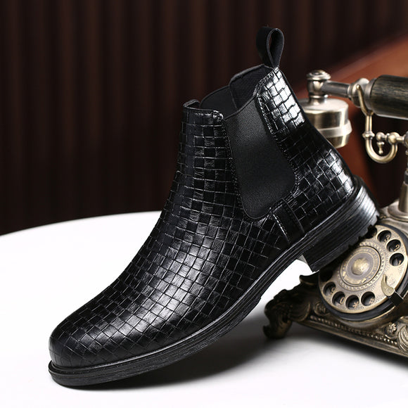 New Fashion Men's Leather Ankle Boots