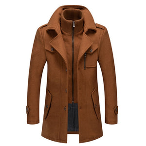 Autumn Winter Wool Blends Trench Coat