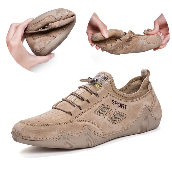 Breathable Men's Casual Leather Shoes
