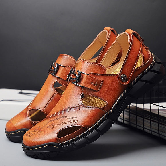 New Summer Men's Leather Sandals