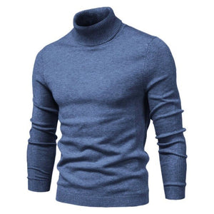 Turtleneck Mens Sweaters Pullover