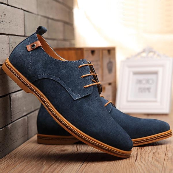 Invomall Spring Autumn Men's Suede Shoes