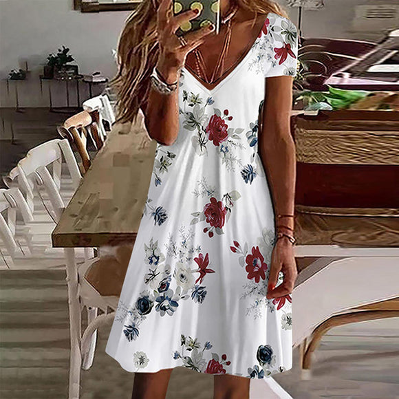 Floral Printed Summer Dress