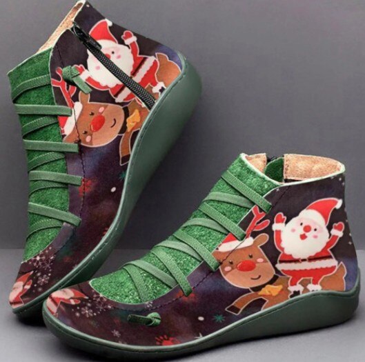 Invomall High Quality Ladies Warm Christmas Boots