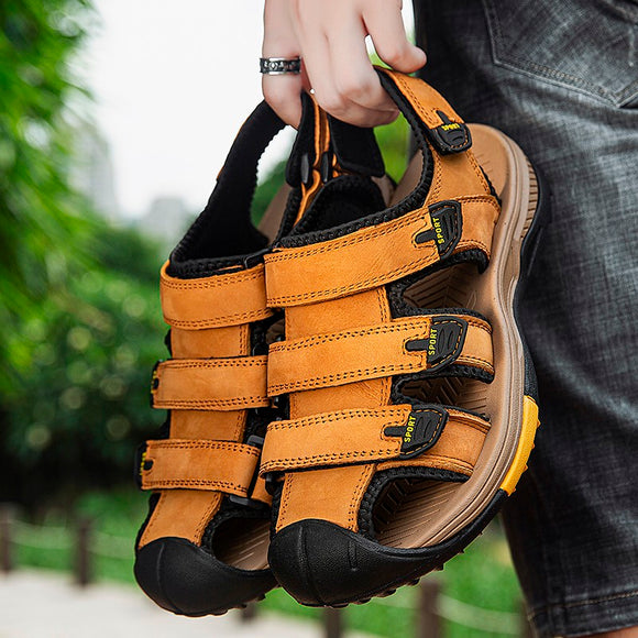 Genuine Leather Casual Men's Sandals