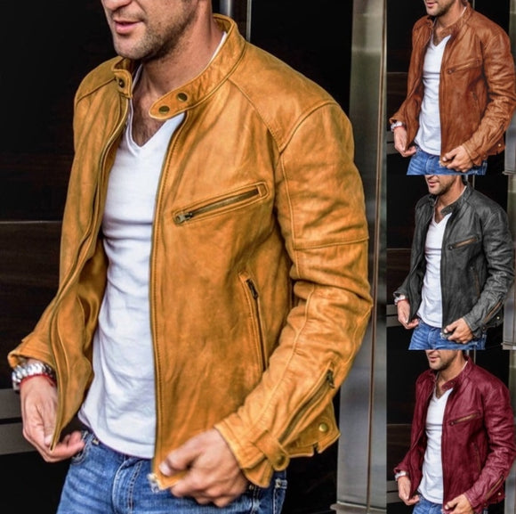 Motorcycle Casual Leather Jacket