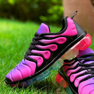 Invomall Women's Rainbow Color Platform Sneakers