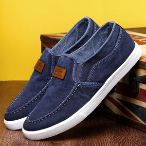 Invomall Men's Casual Canvas Shoes Loafers