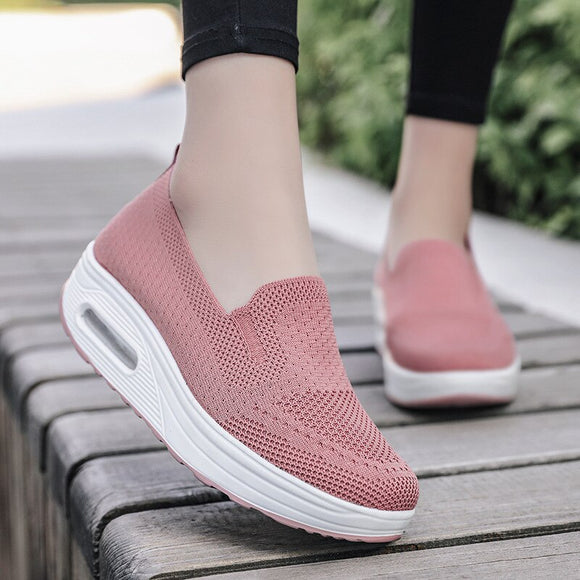 Thick Sole Breathable Mesh Shoes