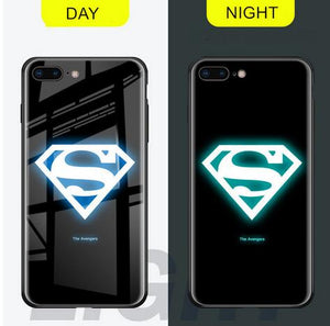 Invomall Luminous Glass Case For iphone 7/8/X/XR/XS/Max