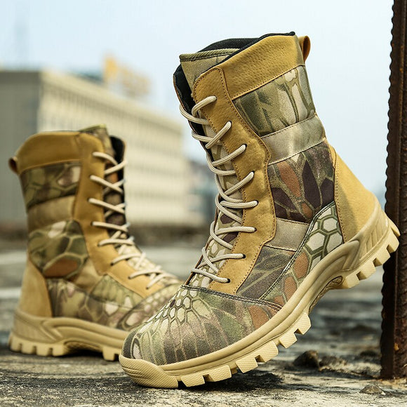 Military Combat Ankle Boots