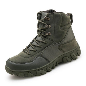 Invomall Tactical Military Combat Boots Work Shoes