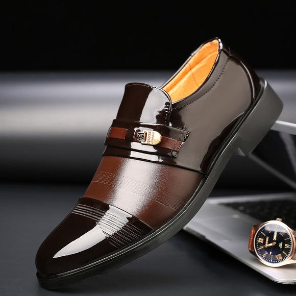 Business Formal Men Leather Dress Shoes