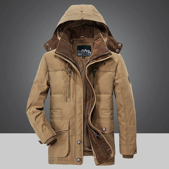 Windproof Fleece Jacket Parkas Outerwear