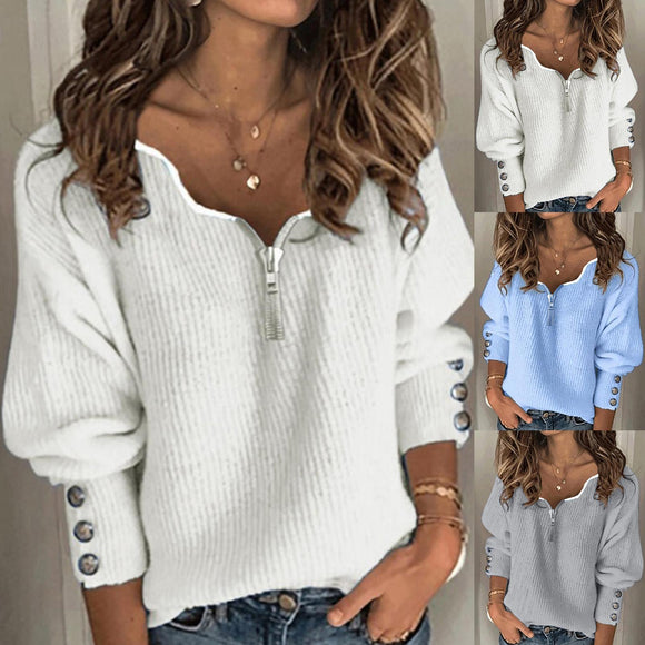 Women Casual Warm Knitted Sweater