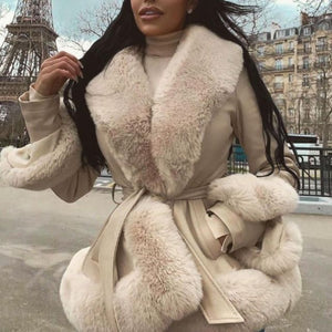 Women's Elegant Faux Fur Warm Jacket