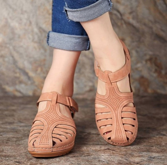 Invomall Women's Soft Bottom Wedges Sandals