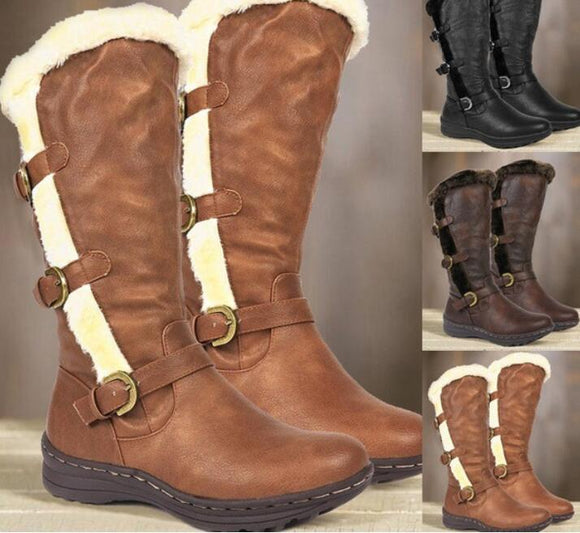 Invomall Fashion Women's Warm Winter Boots