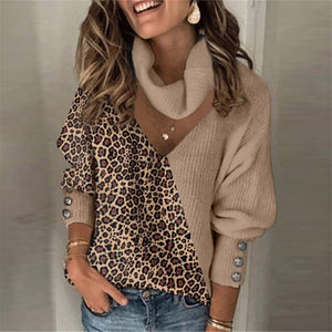Women's Leopard Knitted Sweaters