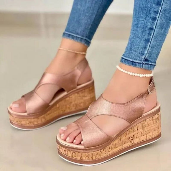 Ladies Wedge Platform Sandals