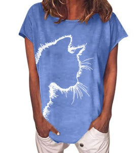 Invomall Women's Cotton Printed T Shirt