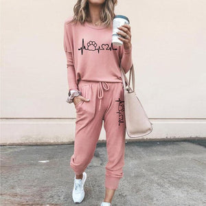 Women's Two Piece Outfit Tracksuit